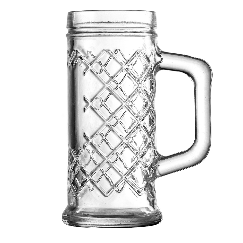 Ποτήρι Μπίρας Γυάλινο Διάφανο 300ml Ø7,3xH15,4cm Rhombus Uniglass 40811 - 