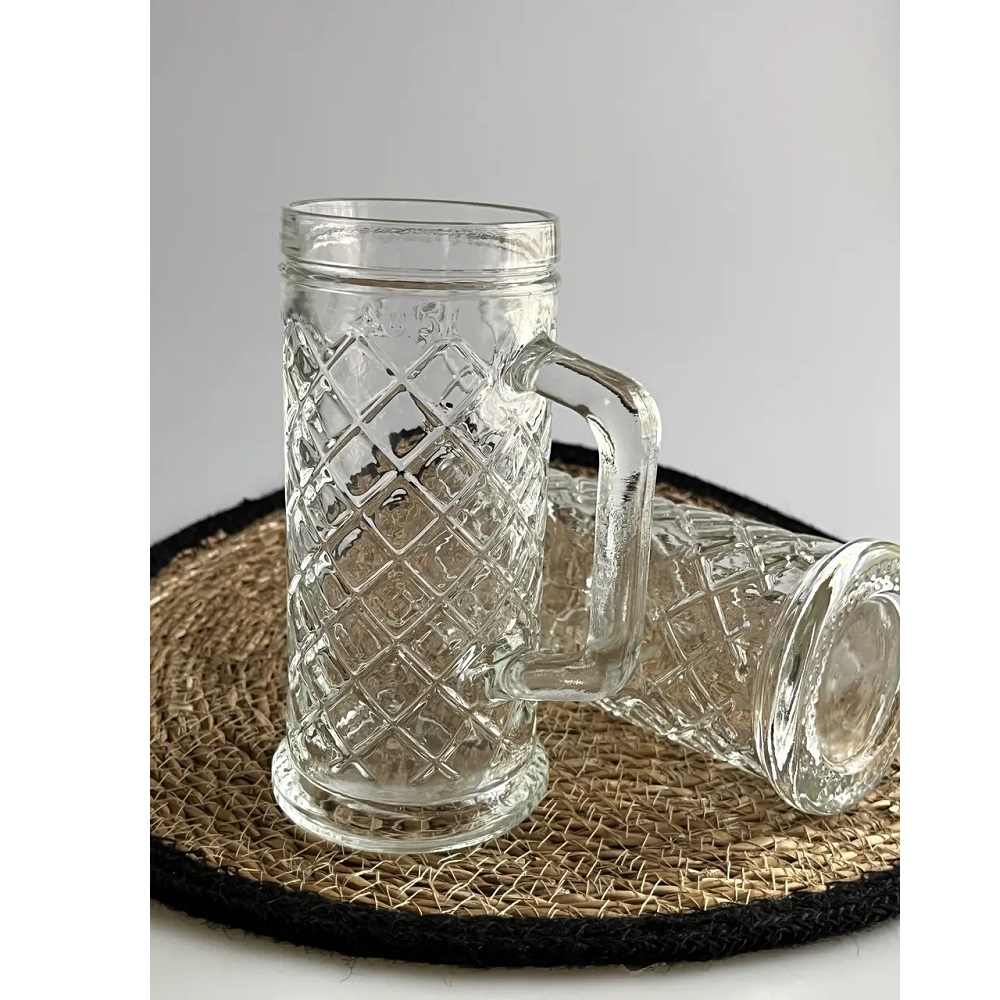 Ποτήρι Μπίρας Γυάλινο Διάφανο 300ml Ø7,3xH15,4cm Rhombus Uniglass 40811 - 3