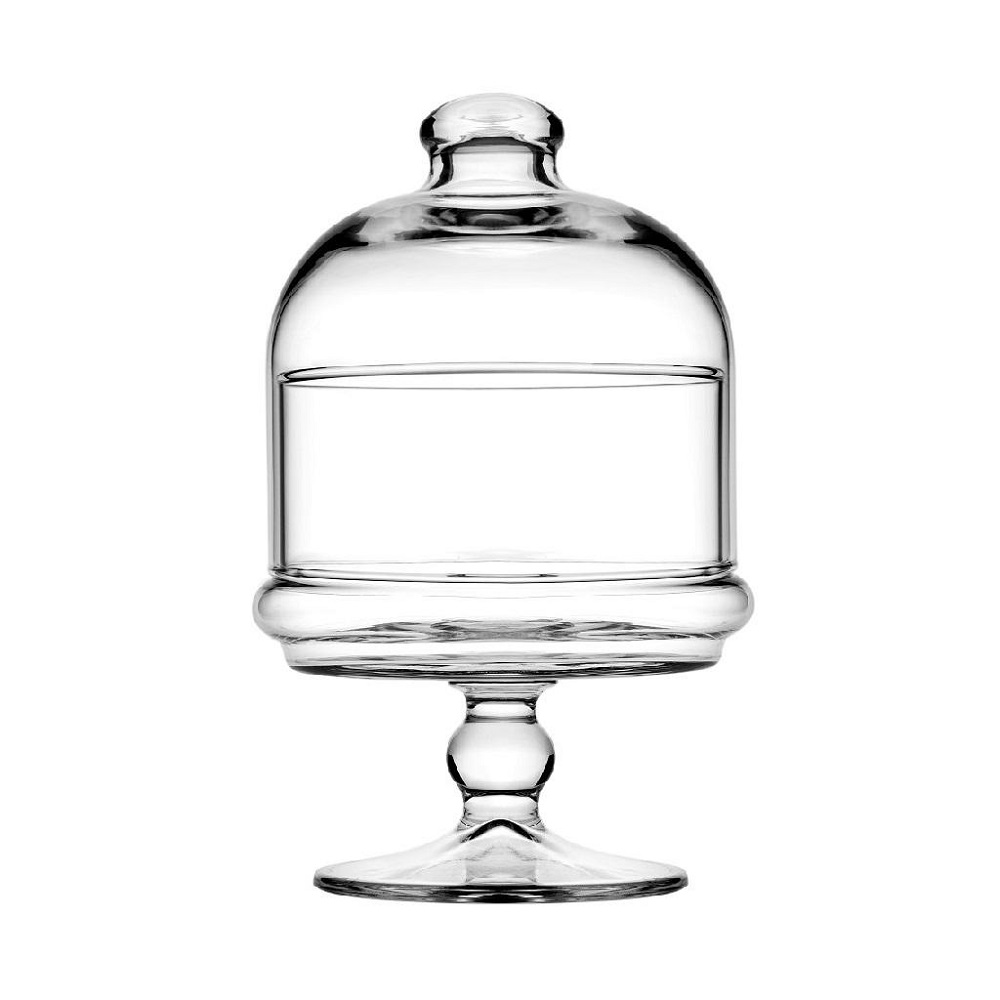 Mini Patisserie Με Πόδι Γυάλινη & Καπάκι Φ11xH18,3cm Dome Pasabahce SP96878 - 1