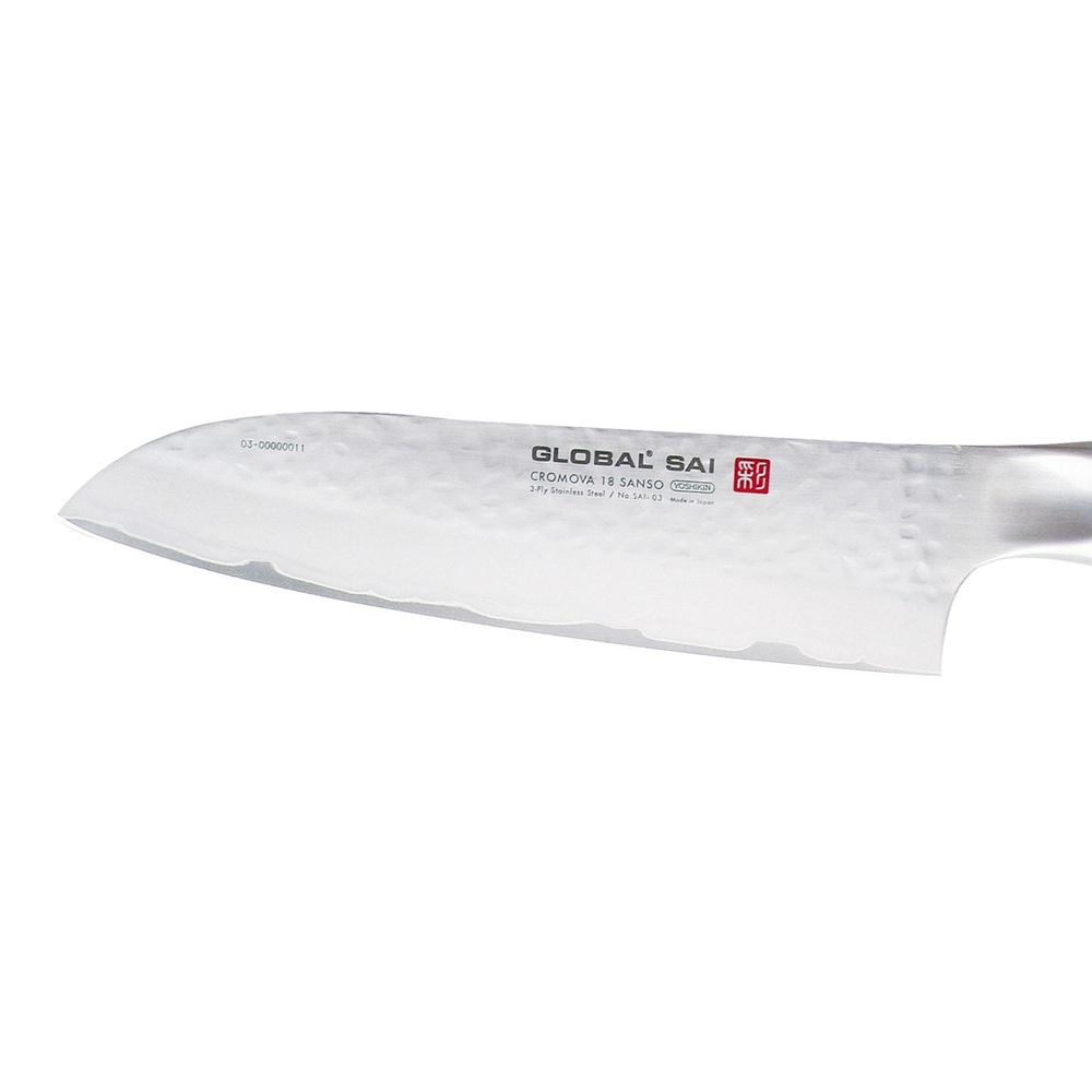 Μαχαίρι Santoku 19cm – Premium Κοπή με Ιαπωνική Τεχνοτροπία Global SAI-03 - 2