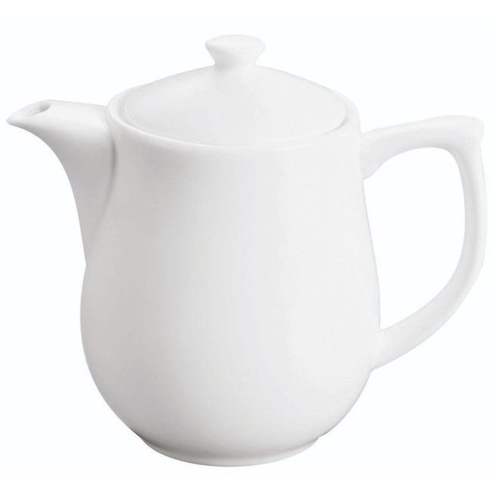 Καφετιέρα Πορσελάνινη Λευκή 650ml 10x16x15cm Κλασική Φόρμα GTSA 65-1049 - 