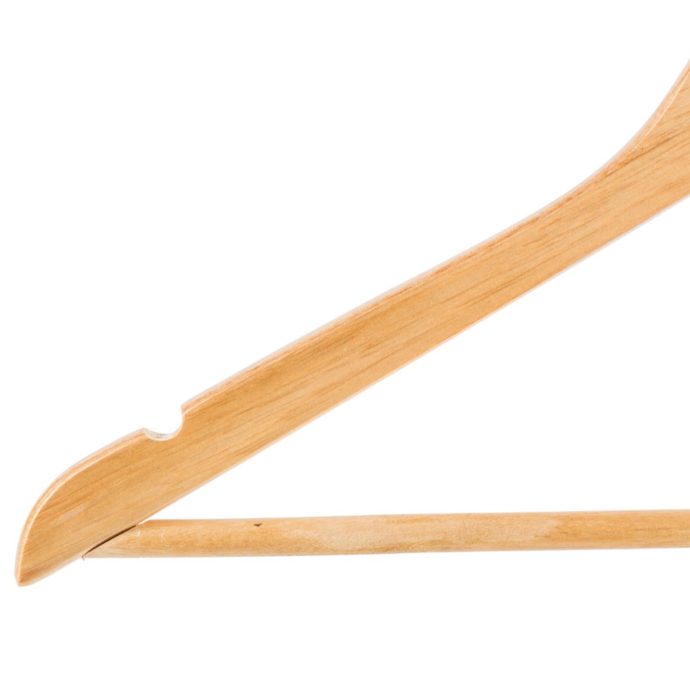 Κρεμάστρα Ντουλάπας Ξύλινη Φυσική 44cm Home Style 735122 - 2