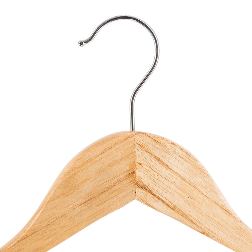 Κρεμάστρα Ντουλάπας Ξύλινη Φυσική 44cm Home Style 735122 - 3