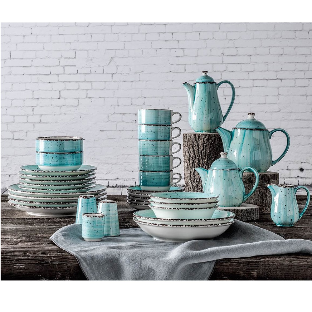 Πιάτο Coupe Ρηχό Πορσελάνης Φ21cm Turquoise Avanos Gural 52.85052 - 3