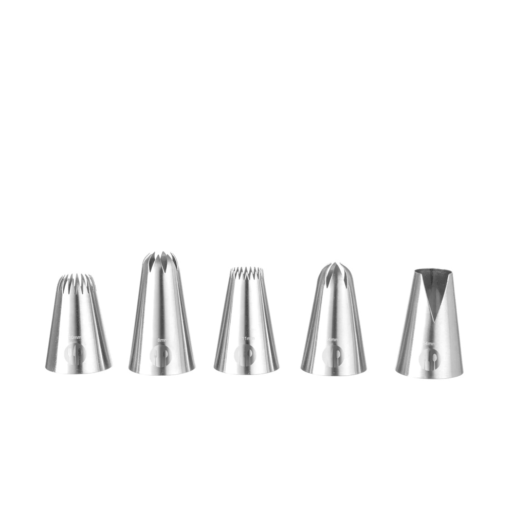 Μύτες Κορνέ Άνθος & Πέταλα Ανοξέιδωτες Σετ 5 τμχ 551202 Hendi 30.41465 - 3