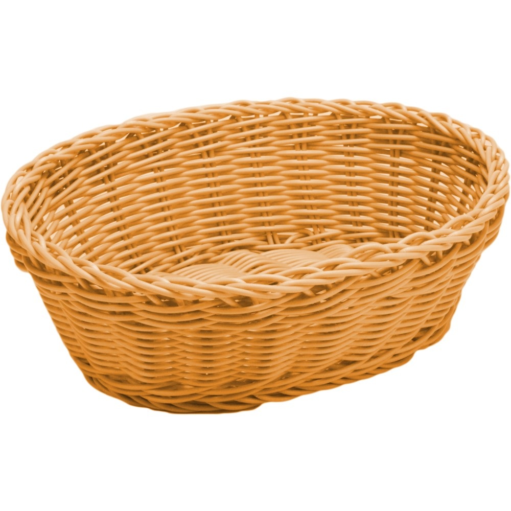 Ψωμιέρα Rattan Μπεζ Οβάλ 25x20x8cm Gtsa 76-2021 - 
