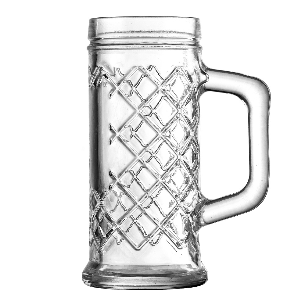 Ποτήρι Μπίρας Γυάλινο Διάφανο 500ml Ø8,7xH18cm Rhombus Uniglass 40812 - 1