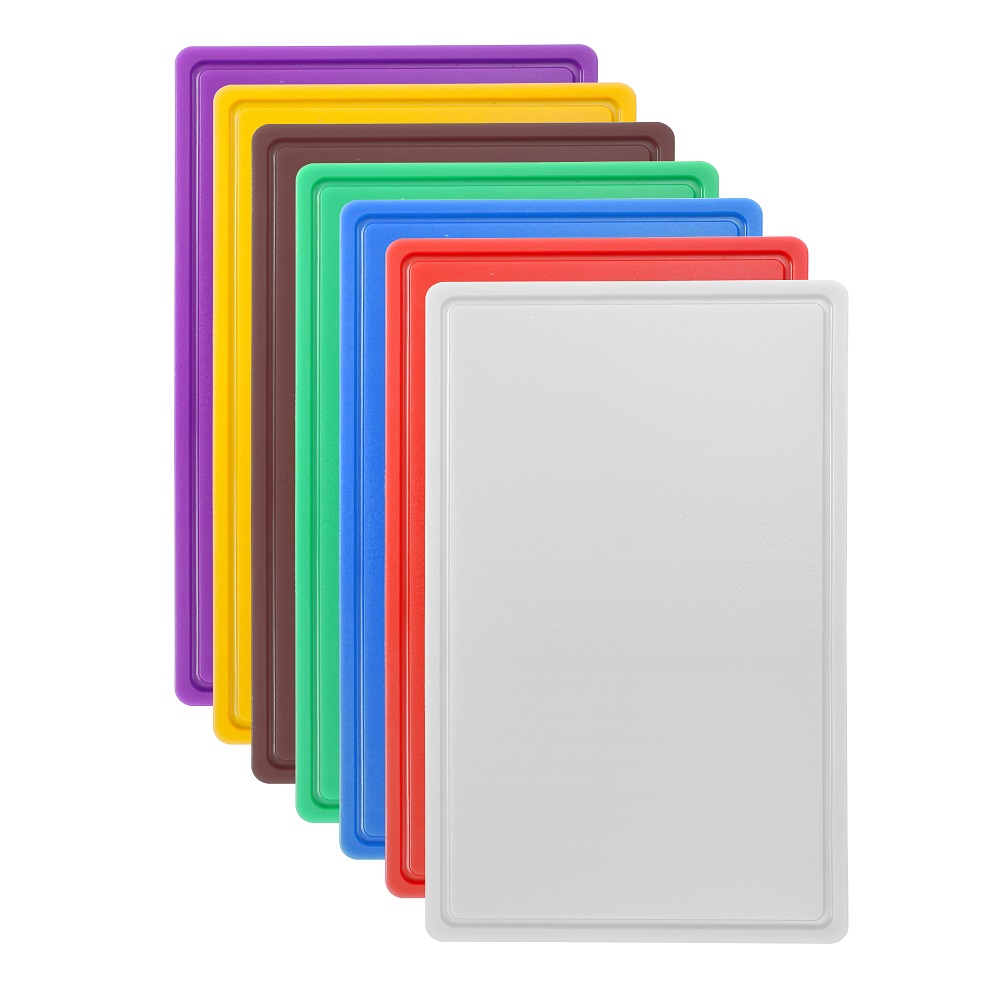 Δίσκος Κοπής HACCP Κίτρινος Με Αυλάκι Πολυαιθυλένιο 53x32,5x1,5cm 826058 Hendi 30.40238 - 2