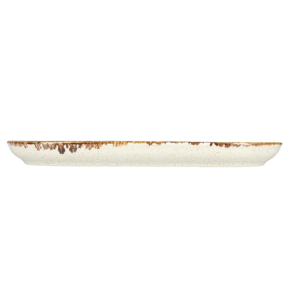 Πιάτο Πορσελάνης Οβάλ Εκρού 30cm Porland Seasons 04ALM001955 - 3