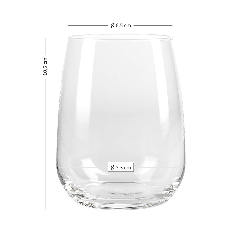 Ποτήρι Γυάλινο Sparkling Water 430ml Ø8,5xH10,5cm Premium Bormioli Rocco 00.13153 - 2