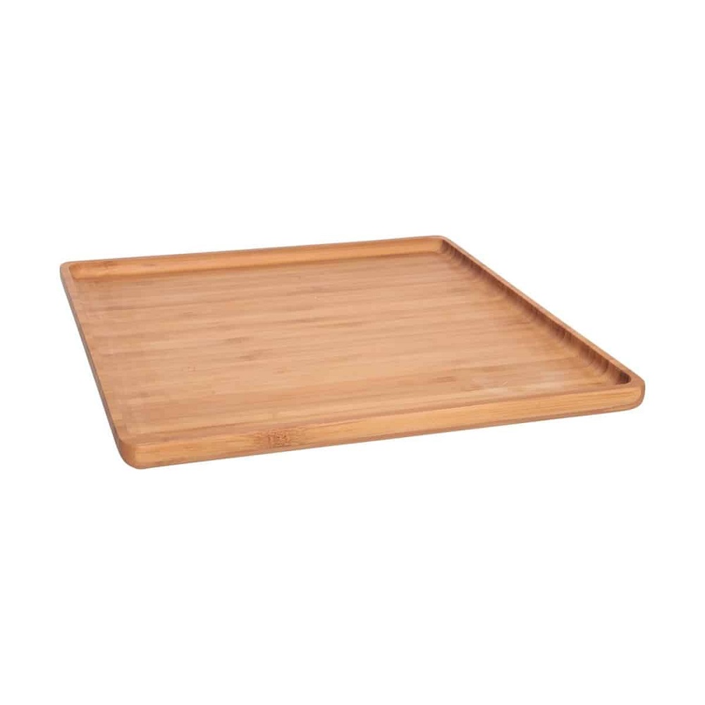 Δίσκος Τετράγωνος Μπαμπού Με Χείλος 26x26xH1,5cm Cosy & Trendy 30.80047 - 