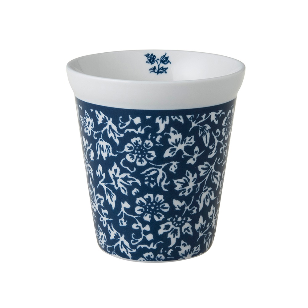 Κούπα Χωρίς Χεράκι Πορσελάνης 270ml Λευκή – Μπλε Sweet Alyssum Blueprint Laura Ashley LA179917 - 
