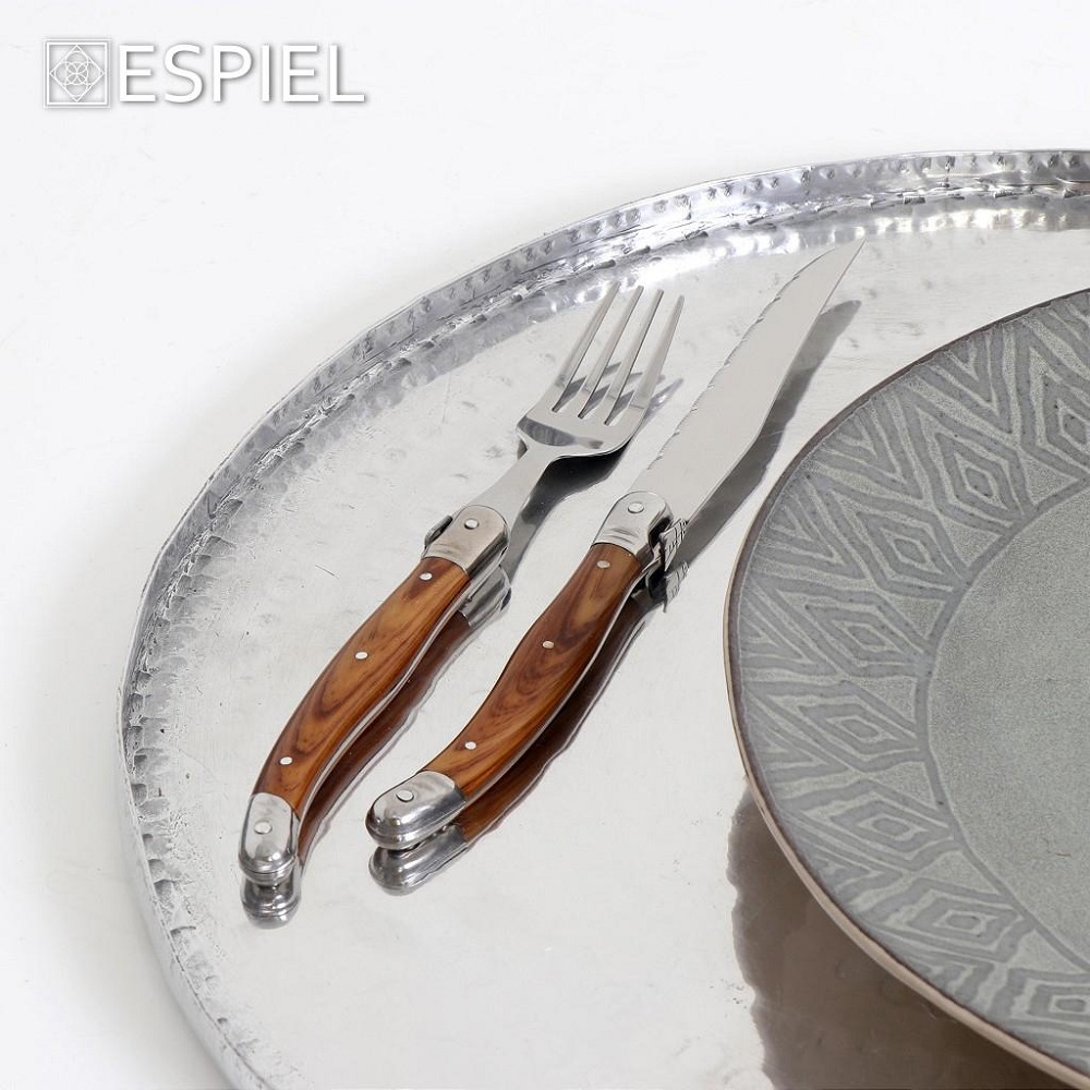 Μαχαίρι Steak 23cm Ανοξείδωτο/Πλαστικό Antique Cut Espiel STK107K12 - 4