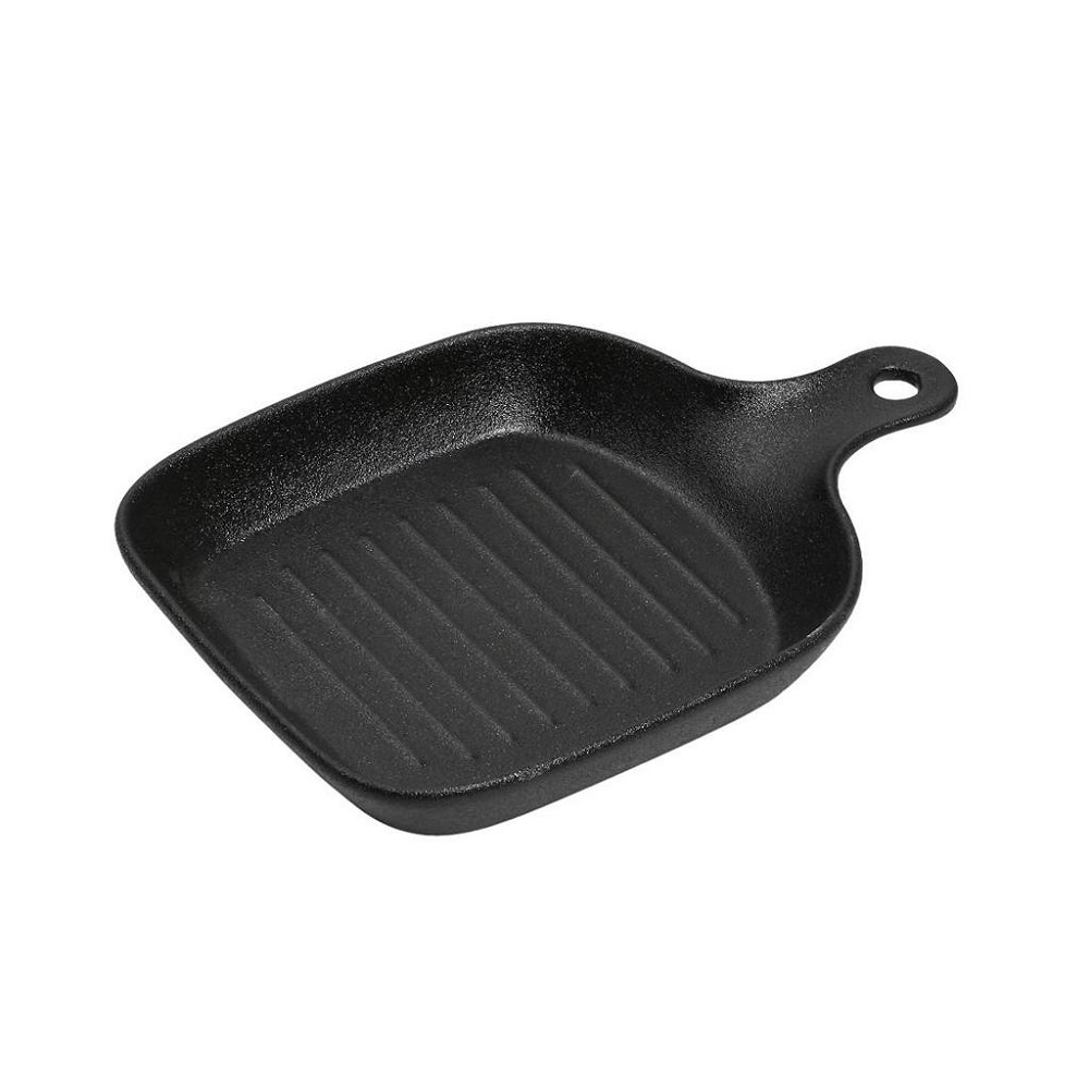 Τηγανάκι Stoneware Τετράγωνο Μαύρο 22x16xH3cm Lava Espiel NOL124K2 - 1