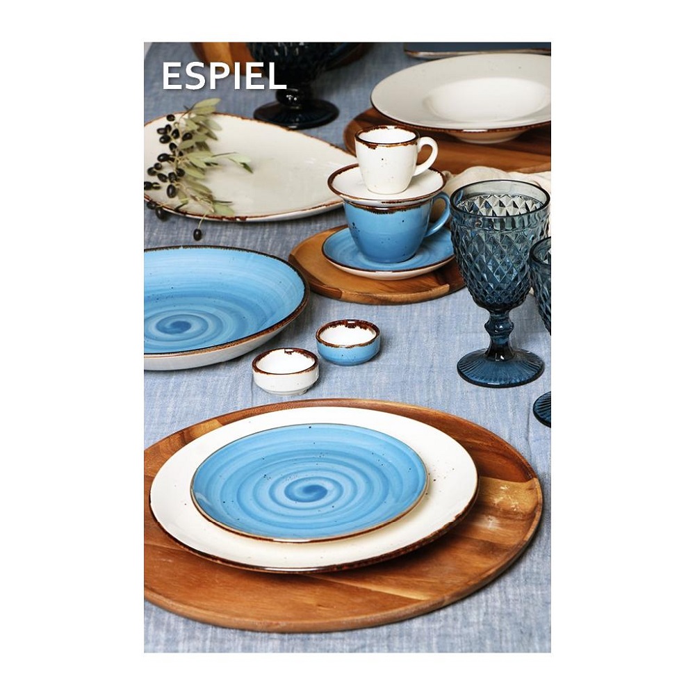 Μπολάκι-Ντιπάκι Πορσελάνης Ø6xH2,8cm Terra Blue Espiel TLF109K6 - 2