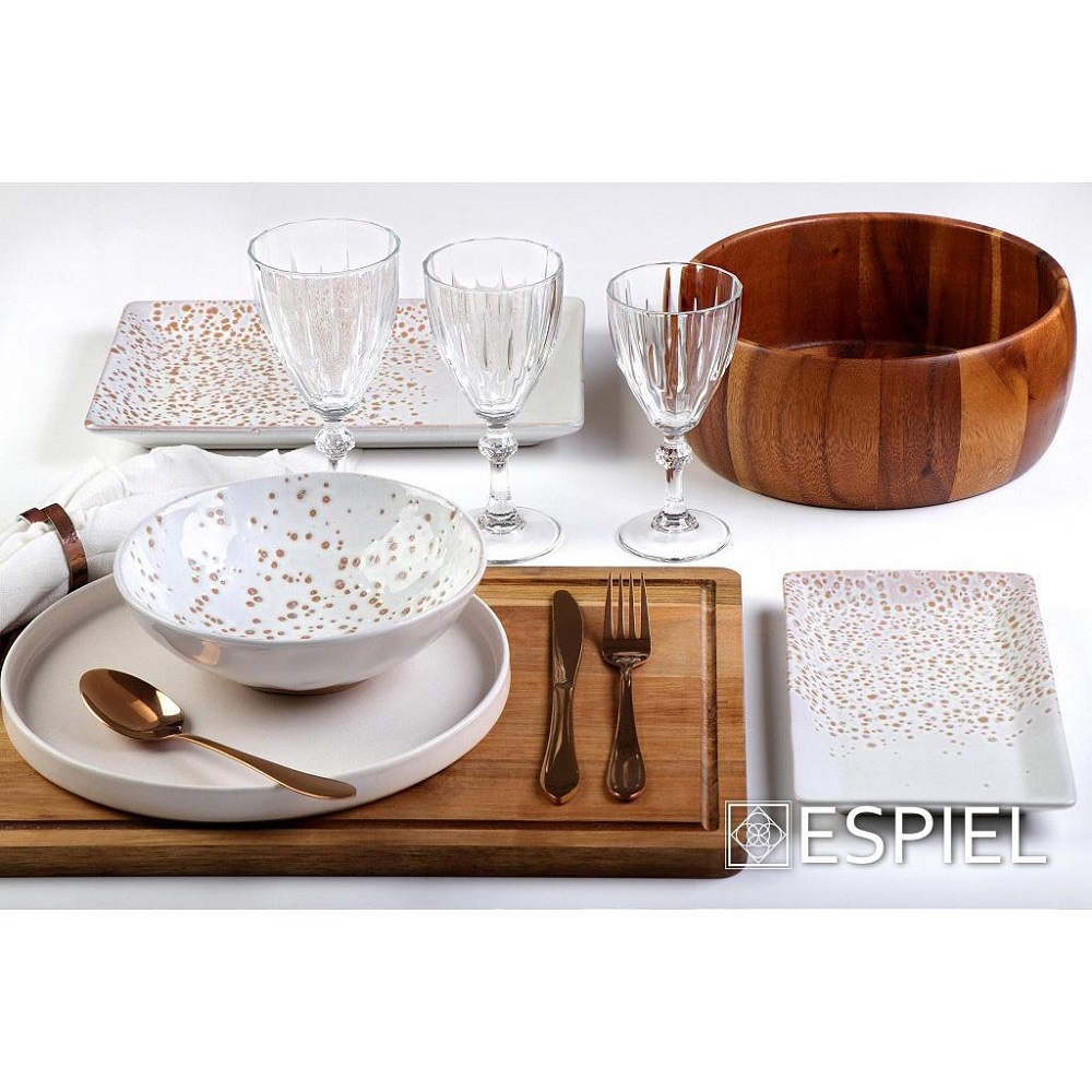 Πιάτο Ρηχό Step Πορσελάνης Φ26xH1,5cm Terra Matt Cream Espiel TLP131K6 - 2