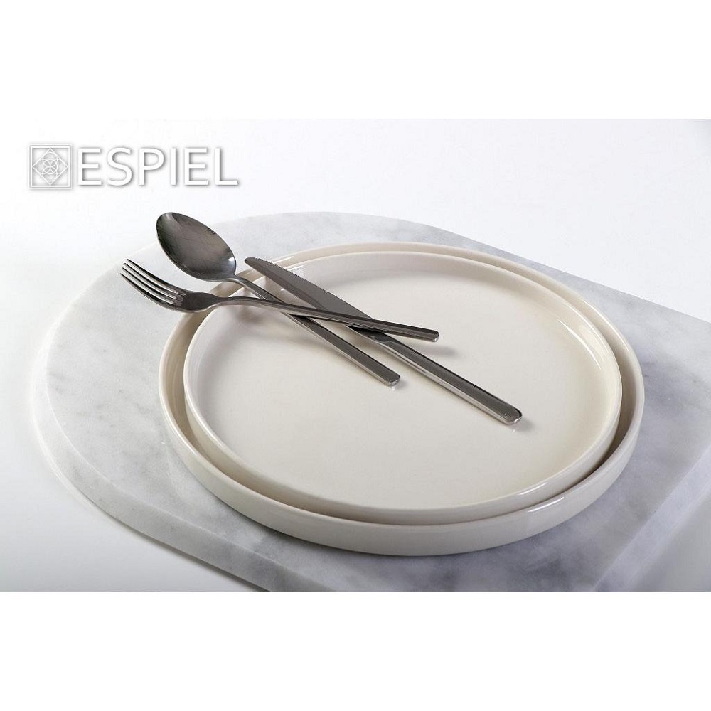 Πιάτο Ρηχό Step Πορσελάνης Φ26xH1,5cm Terra Matt Cream Espiel TLP131K6 - 5