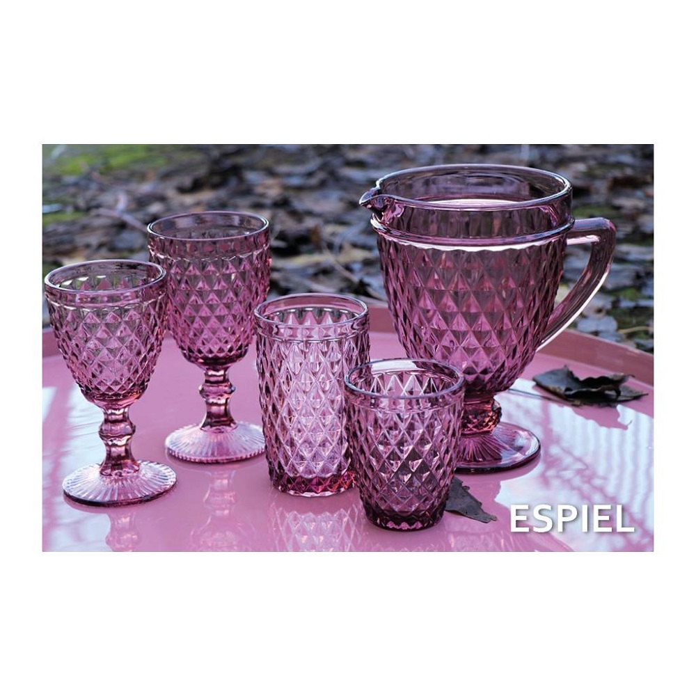 Ποτήρι Γυάλινο Νερού Μώβ 280ml Ø9xH17cm Tristar Espiel TIR106K6 - 2