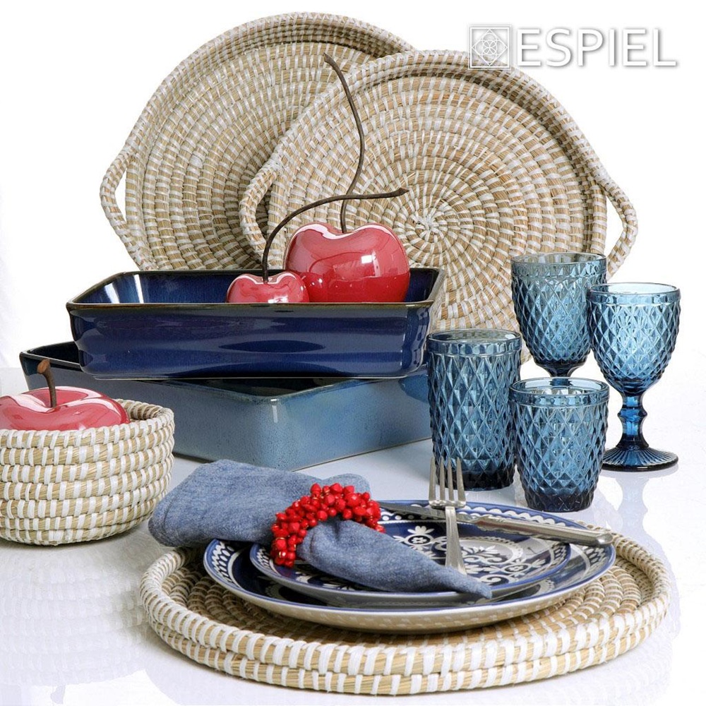 Ποτήρι Γυάλινο Long Drink Μπλε 340ml Φ12,8xH8cm Tristar Espiel TIR108 - 2