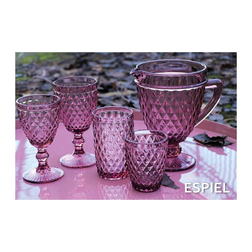 Ποτήρι Γυάλινο Long Drink Μωβ 340ml Φ8xH12,8cm Tristar Espiel TIR109 - 3