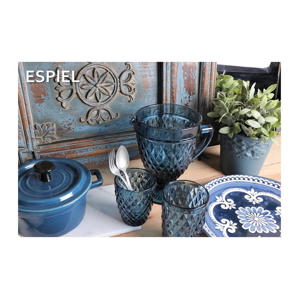 Ποτήρι Γυάλινο Whiskey Μπλε 220ml Φ8xH10cm Tristar Espiel TIR111 - 5