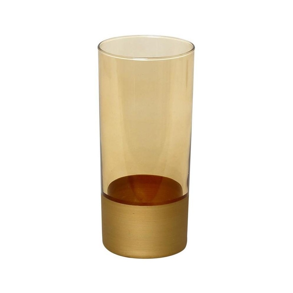 Ποτήρι Long Drink Amber 380 ml - Μελί-Χρυσό Design για Κομψότητα Amelie Espiel RAB134 - 1
