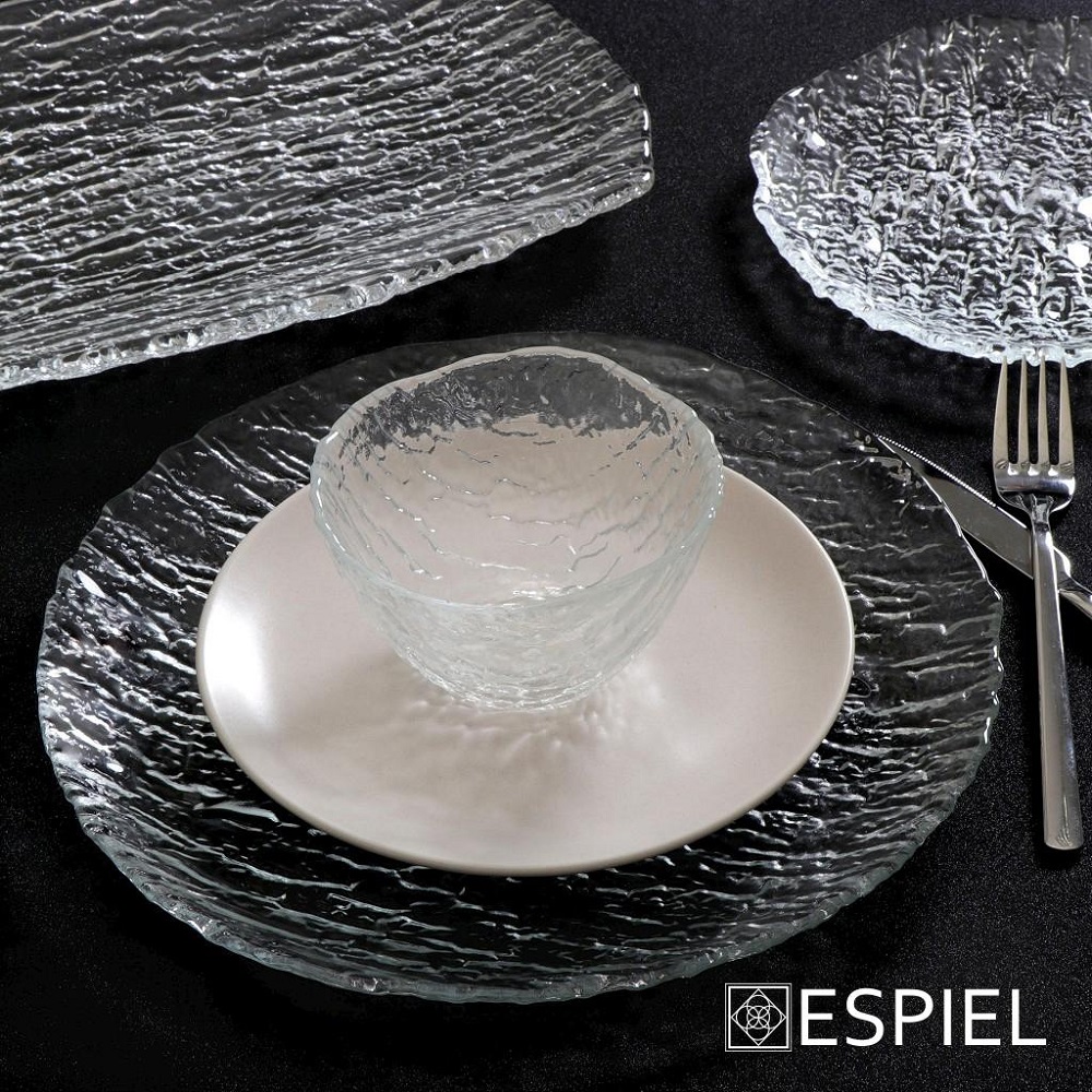 Πιατέλα Γυάλινη Διάφανη Παραλληλόγραμμη 34x23xH1cm Ramos Espiel  HOR1101K6 - 2