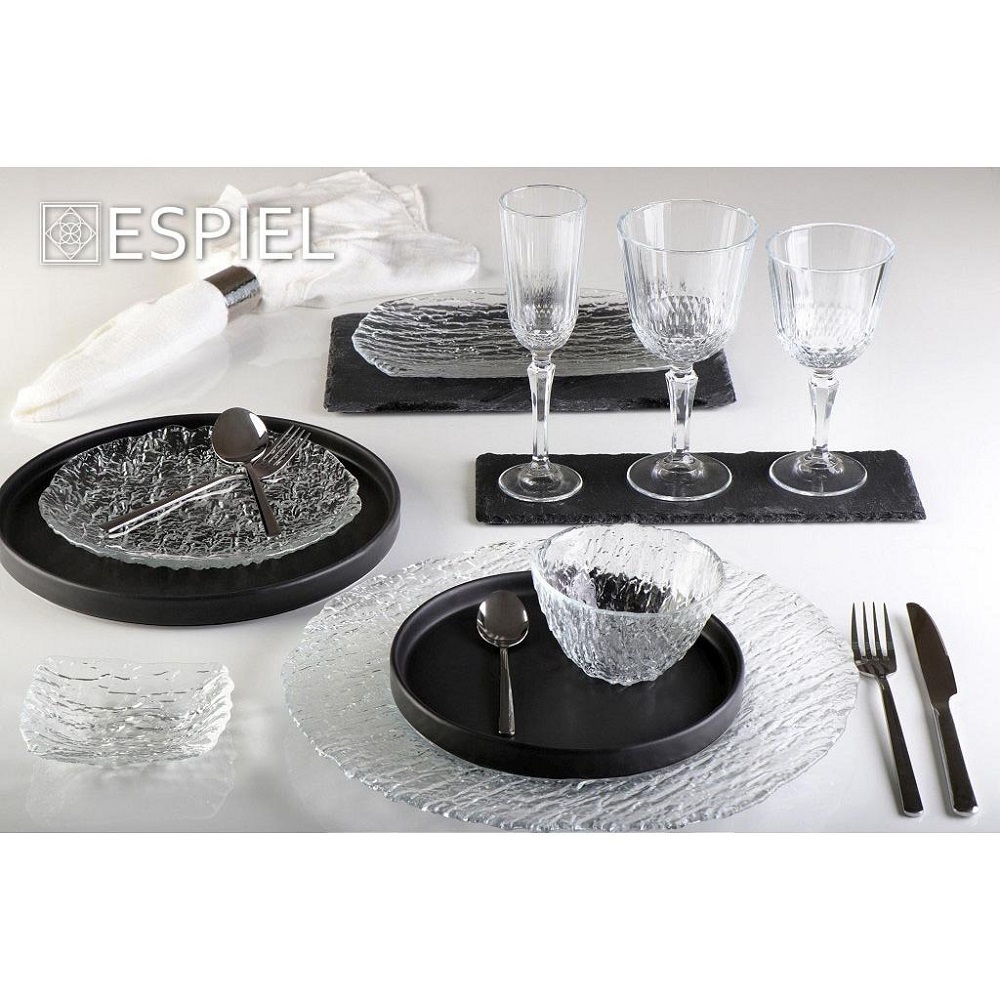 Πιατέλα Γυάλινη Διάφανη Παραλληλόγραμμη 34x23xH1cm Ramos Espiel  HOR1101K6 - 3