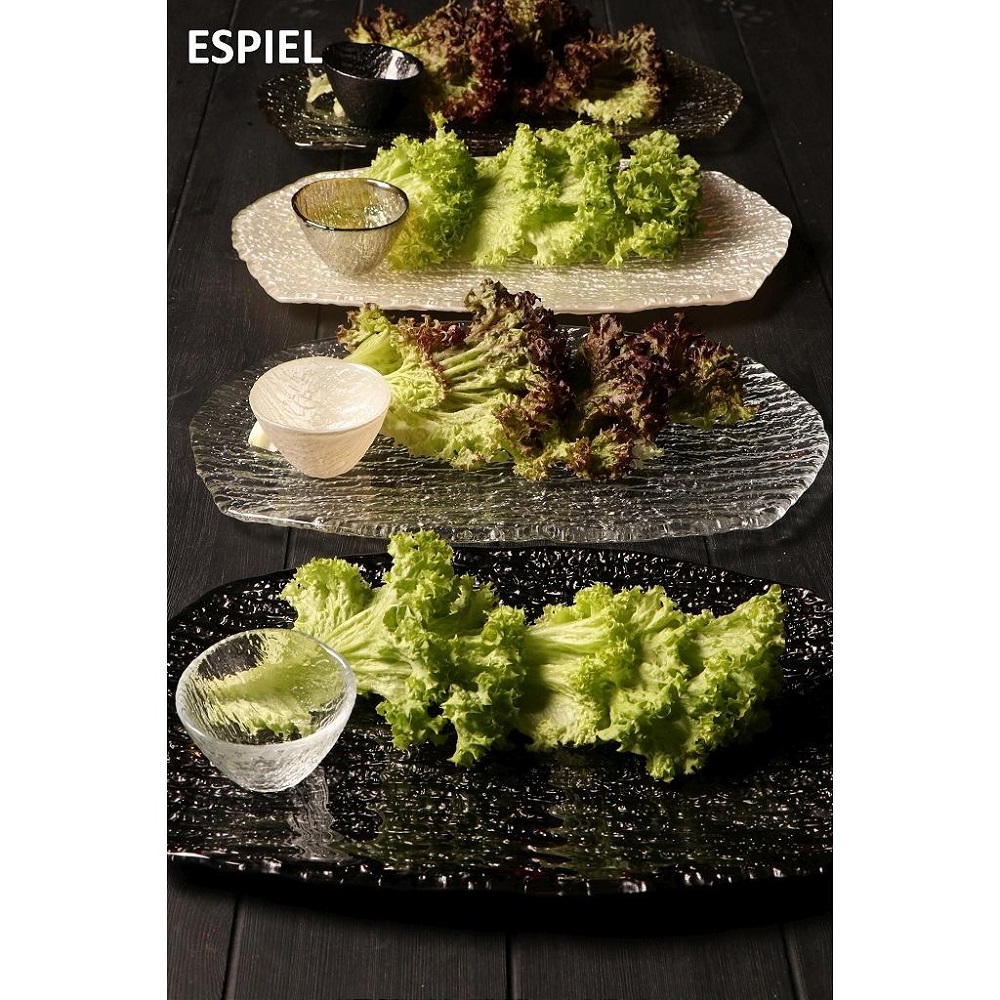 Πιατέλα Γυάλινη Διάφανη Παραλληλόγραμμη 34x23xH1cm Ramos Espiel  HOR1101K6 - 4