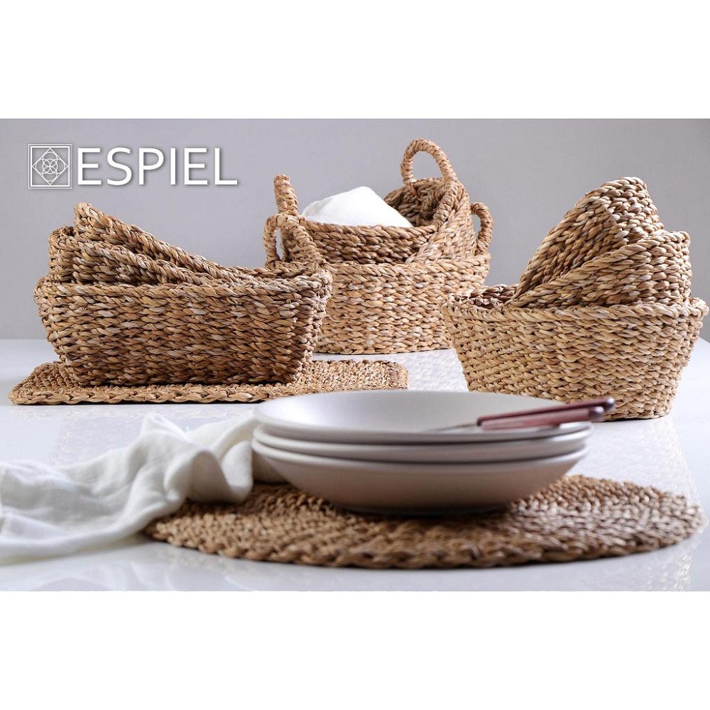 Ψωμιέρα Οβάλ Seagrass 28x22xH10cm Espiel KAG109 - 3