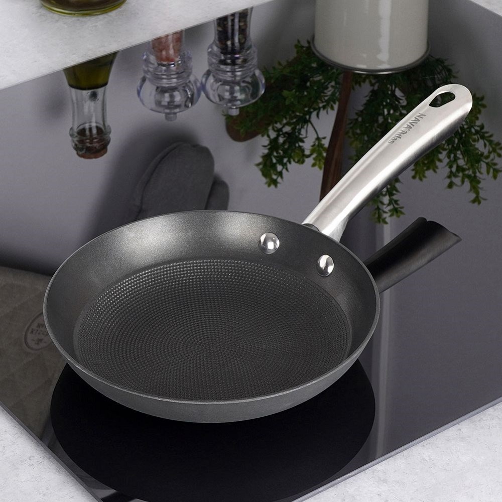 Τηγάνι Μαντεμένιο 1,6Lt Φ24cm Αντικολλητικό Με Ανοξείδωτη Λαβή Atlas Nava 10-205-002 - 3