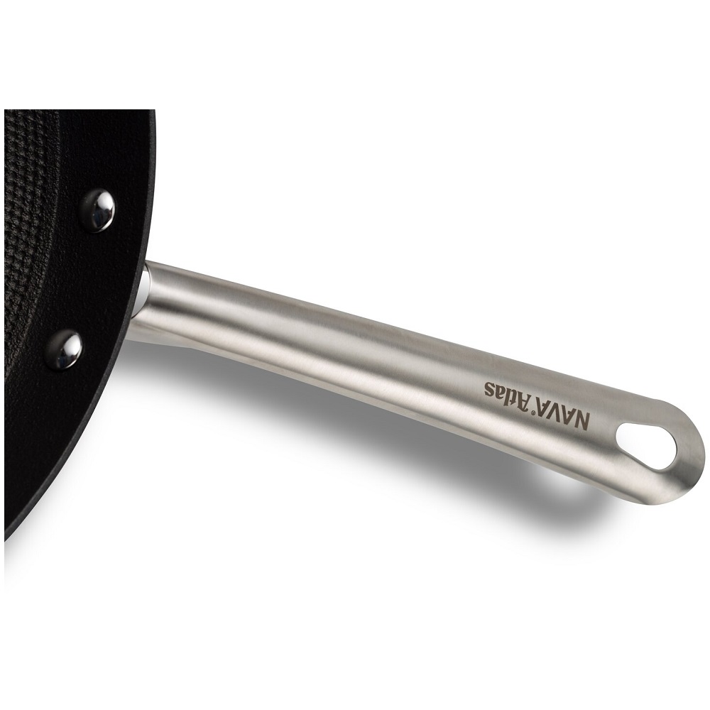 Τηγάνι Μαντεμένιο 3,5Lt Φ32cm Αντικολλητικό Με Ανοξείδωτη Λαβή Atlas Nava 10-205-021 - 4