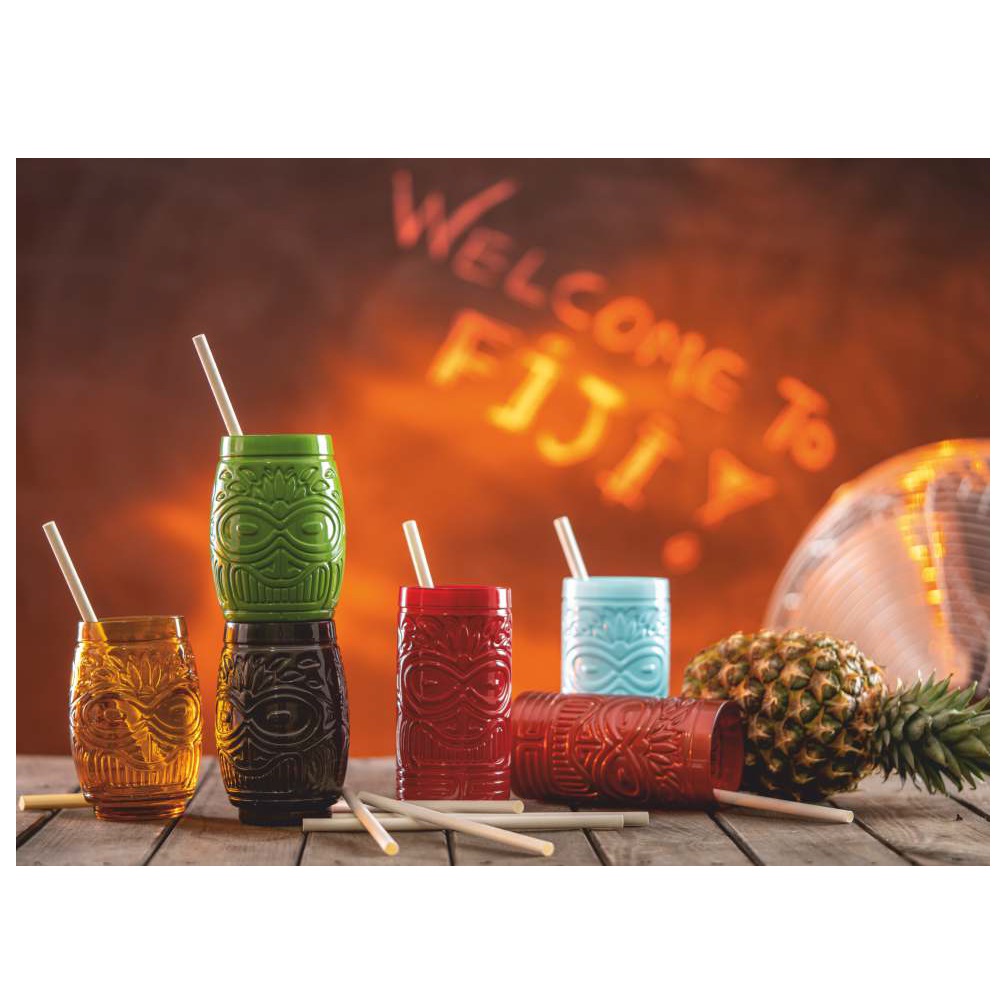 Ποτήρι Cocktail Γυάλινο Μαύρο 500ml Ø8,7xH13cm Fiji Colored Uniglass 30400CF201 - 2