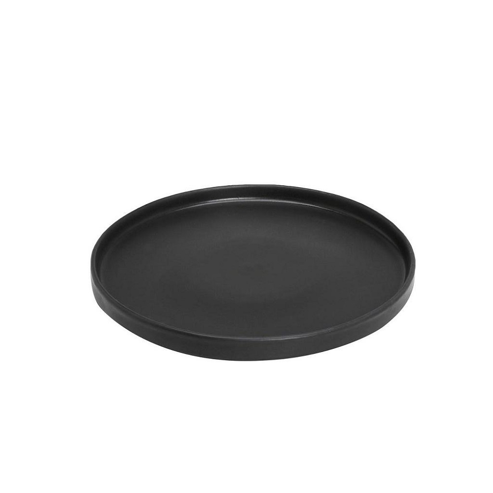 Πιάτο Ρηχό Step Πορσελάνης Φ21xH2,5cm Terra Matt Black Espiel TLM132K6 - 1