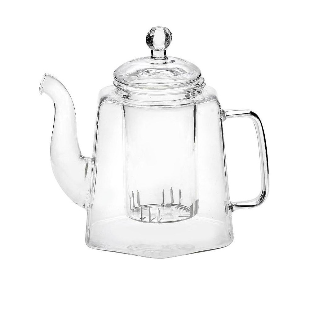 Τσαγιέρα Γυάλινη Διάφανη 350ml 15,5x9xH13cm - Espiel LOR731 - 