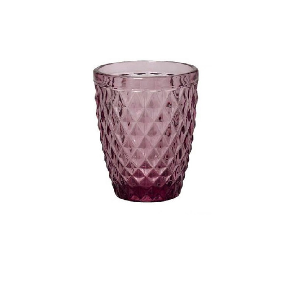 Ποτήρι Whiskey 220ml Γυάλινο Μωβ Φ8xH10cm Tristar Espiel TIR112K6 - 1
