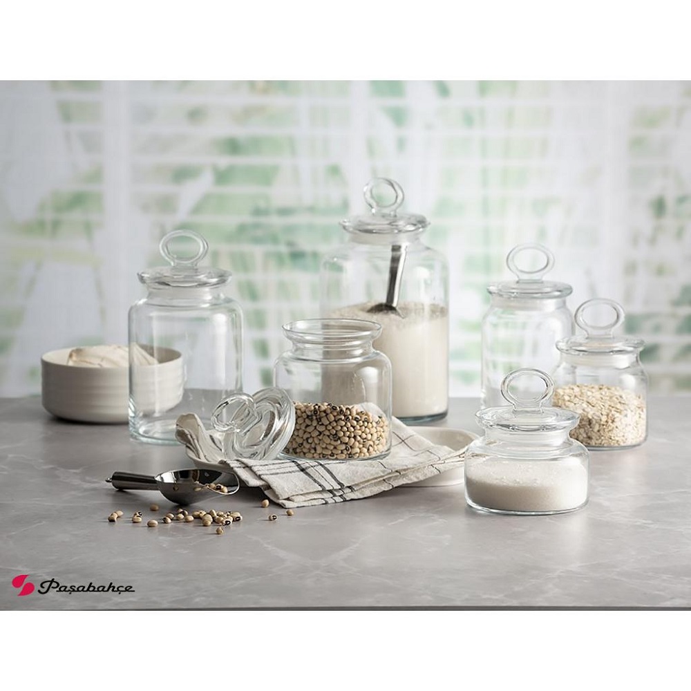 Δοχείο Γυάλινο Με Καπάκι 1130ml Ø8xH17,8cm Kitchen Slim Pasabahce SP96761G1 - 2