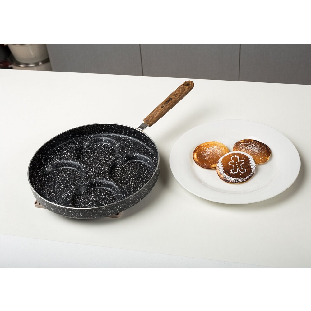 Τηγάνι Pancake Αλουμινίου Φ26cm Αντικολλητικό Nature Nava 10-144-113 - 4