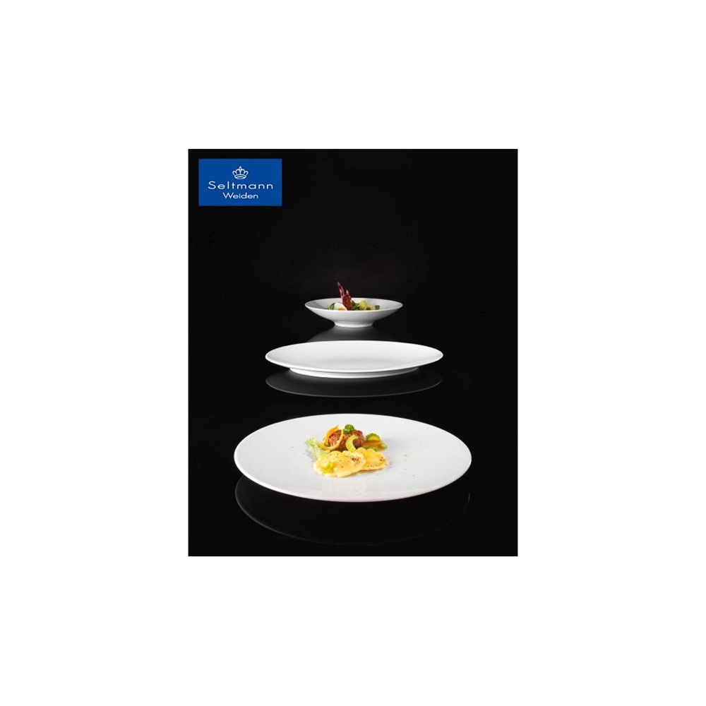 Πιάτο Ρηχό Πορσελάνης Λευκό 21,5x21,5x2cm Coup Fine Dining Seltmann 001.729467 - 3