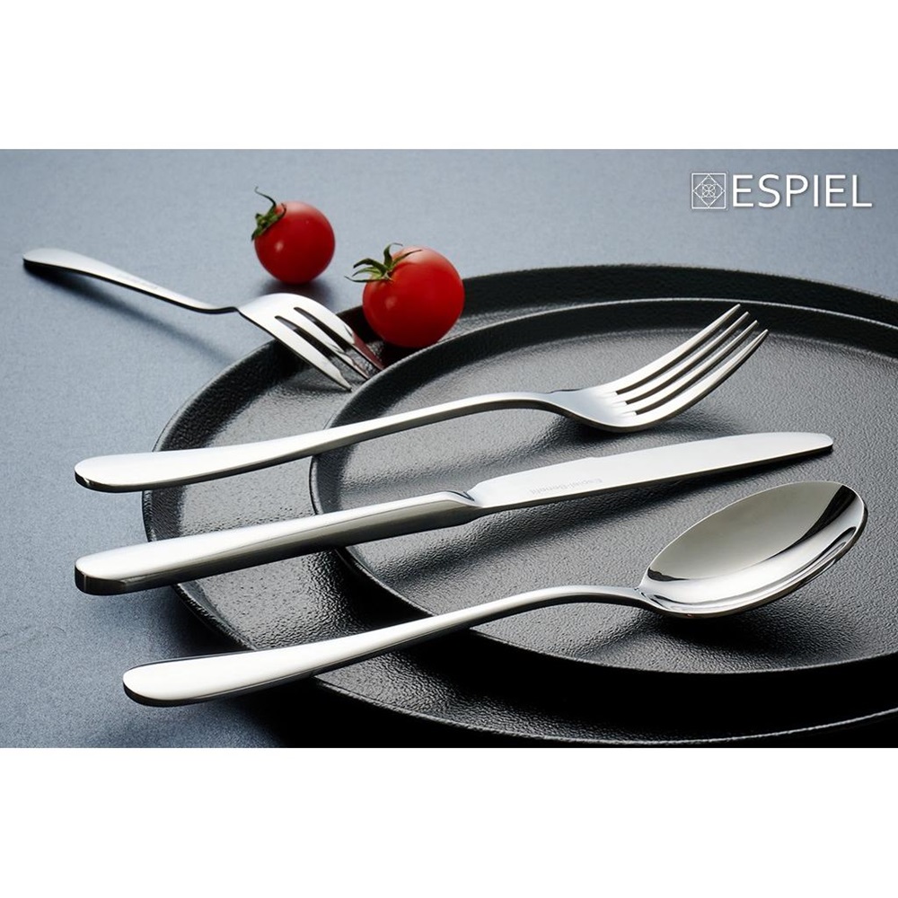 Κουταλάκι Γλυκού Ανοξείδωτο 18/0 Ασημί 13,7x2,8cm Benefit Espiel CUS407 - 2
