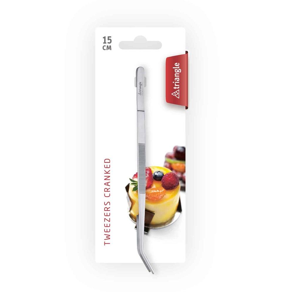 Λαβίδα Chef Degustation Με Γαμψή Μύτη Ανοξείδωτη 15cm Triangle 50488-15 - 2