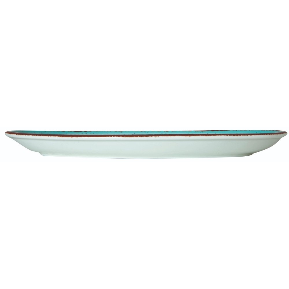 Πιατέλα Οβάλ Πορσελάνης Γαλάζια 31,7x21cm Tiffany GTSA 66-7231 - 2