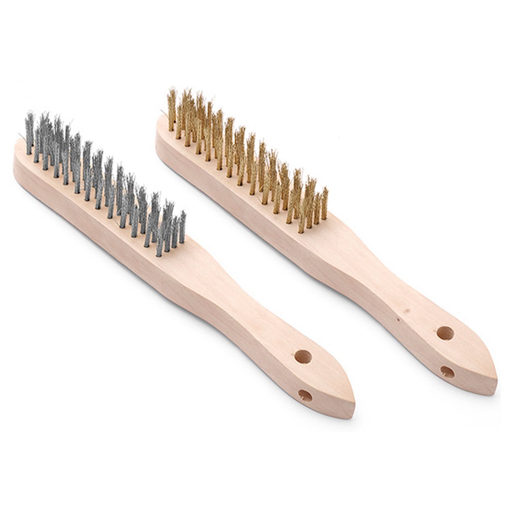 2 Τεμάχια Συρμάτινες Βούρτσες 29cm Ξύλο/Ανοξείδωτο 525555 Hendi 30.41711 - 