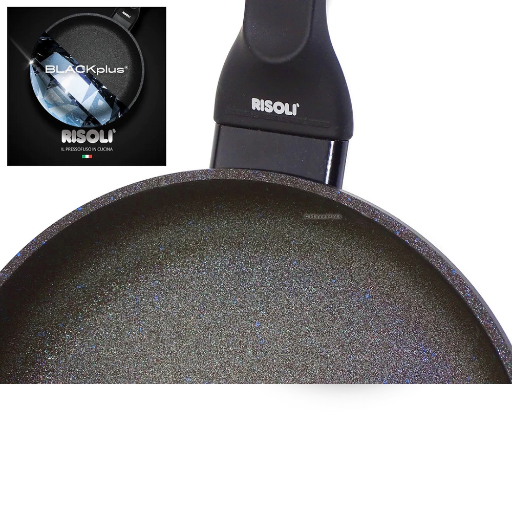 Τηγάνι Χυτού Αλουμινίου Φ28cm Αντικολλητικό Induction BLACKplus Risoli 103BPIN/28 - 3