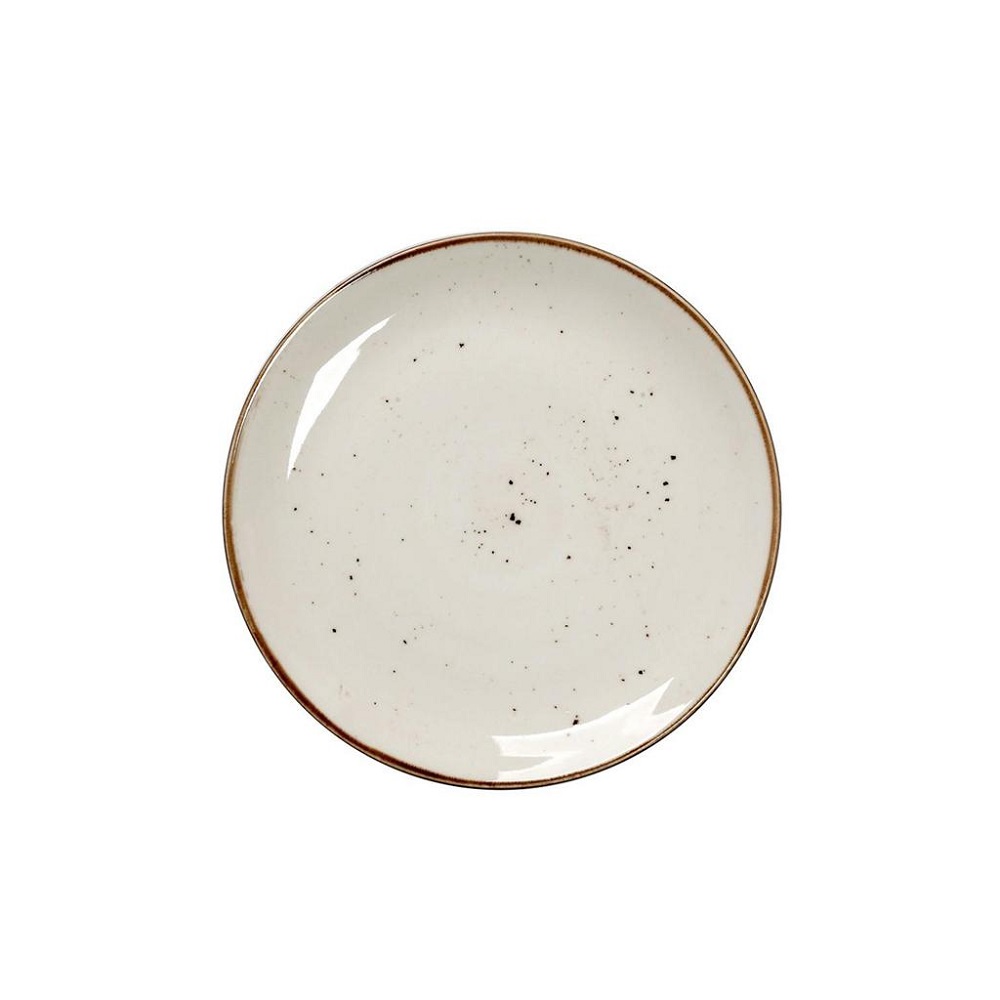 Πιάτο Ρηχό Φρούτου Πορσελάνης Φ19xH2cm Terra Cream Espiel TLK103K6 - 1