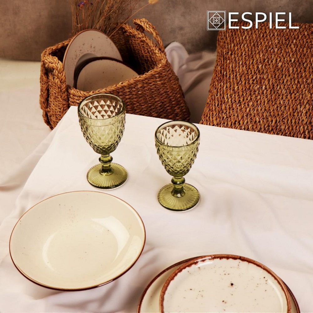 Πιάτο Ρηχό Φρούτου Πορσελάνης Φ19xH2cm Terra Cream Espiel TLK103K6 - 2