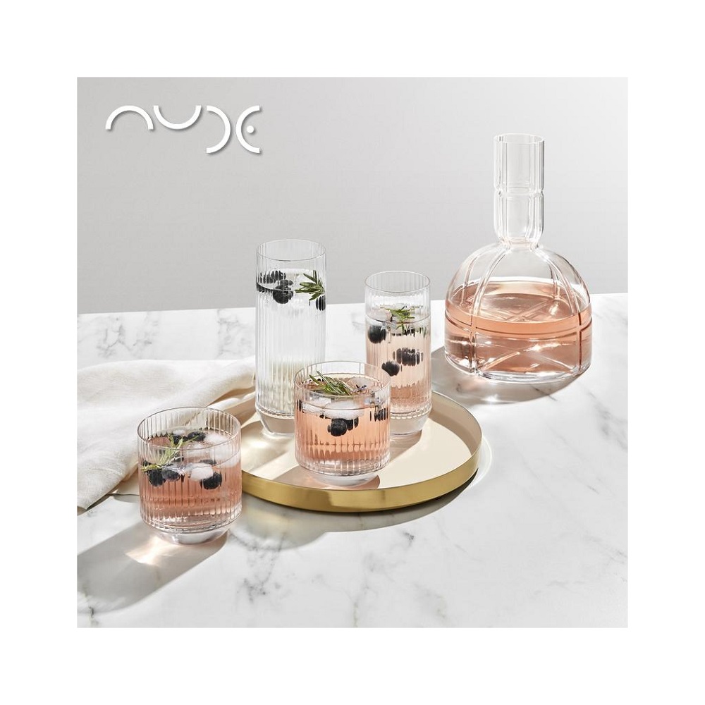 Ποτήρι Whisky 320ml Κρυσταλλίνης Διάφανο Φ8,4xH8,8cm Big Top Nude NU64142 - 5
