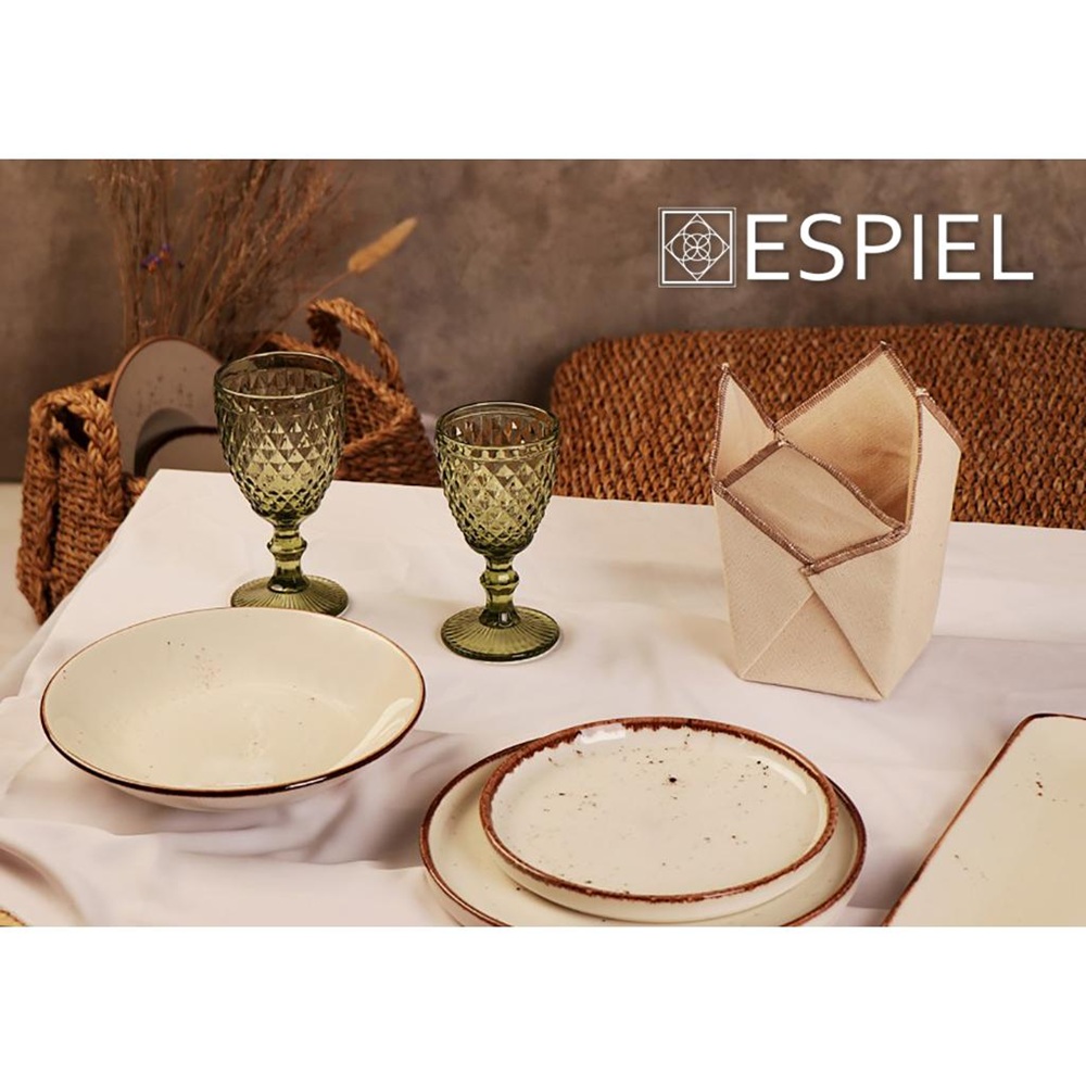 Πιάτο Ρηχό πορσελάνης 24.5εκ. –Terra Cream Espiel TLK102K6 - 3