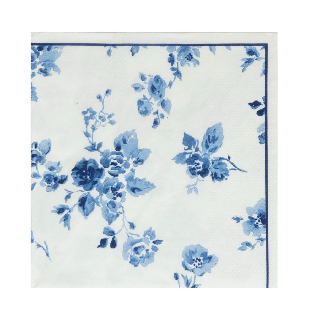 Χαρτοπετσέτες 33x33cm 20τμχ China Rose Blueprint Laura Ashley LA180981 - 