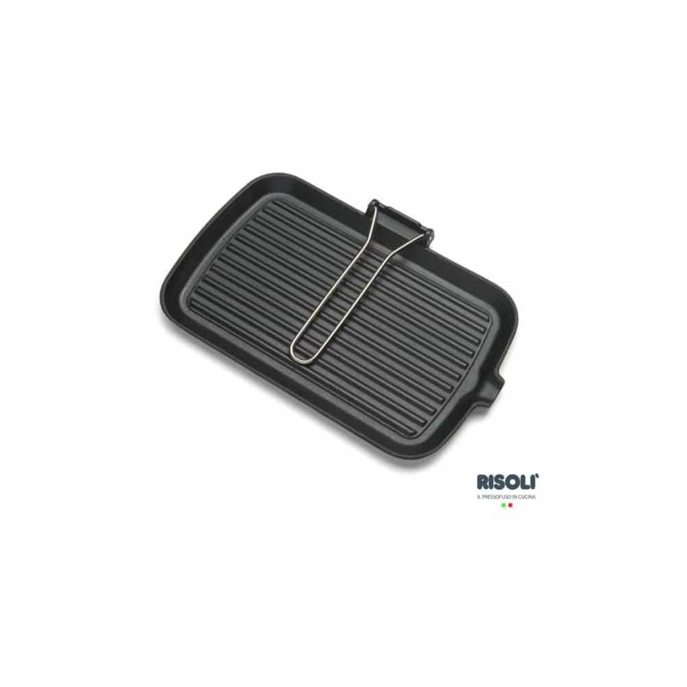 Γκριλιέρα Μαντεμένια 36x24cm Induction Saporella Risoli 112/36G - 2